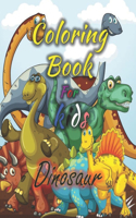 Coloring Book For Kids (Dinosaur): Great Gift for Boys & Girls, Ages 4-8 (8.5x11 inch)