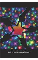 Plan On It 2020 Weekly Calendar Planner - Together We Shine Fireworks and Stars