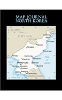 Map Journal: North Korea: 150 page lined notebook/diary