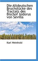 Die Altdeutschen Bruchstucke Des Tractats Des Bischof Isidorus Von Sevilla: (English)