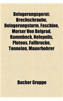 Belagerungsgerat: Brechschraube, Belagerungsturm, Faschine, Morser Von Belgrad, Rammbock, Helepolis, Pluteus, Fallbrucke, Tonnelon, Maue