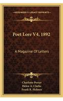 Poet Lore V4, 1892