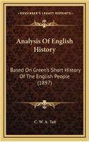 Analysis Of English History