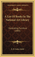 A List Of Books In The National Art Library