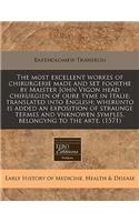 The Most Excellent Workes of Chirurgerie Made and Set Foorthe by Maister John Vigon Head Chirurgien of Oure Tyme in Italie; Translated Into English; Wherunto Is Added an Exposition of Straunge Termes and Vnknowen Symples, Belongyng to the Arte. (15