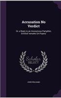 Accusation No Verdict