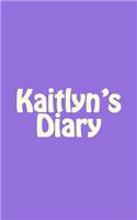 Kaitlyn's Diary