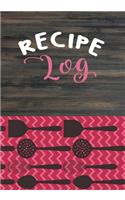 Recipe Log: Blank Recipe Cookbook Journal V2