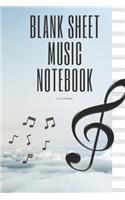 Blank Sheet Music Notebook