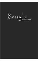 Betty's notebook: Customized notebook for women named Betty