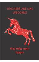 Teachers are like Unicorn they make magic happen