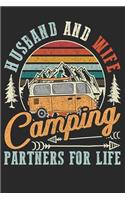 Husband And Wife Camping Partners For Life Notebook