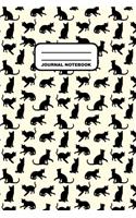 Journal Notebook: Notebook, Journal, Or Diary - Cat Pattern Cover Design - 110 Blank Lined Pages - 6" X 9" - Matte Finished Soft Cover