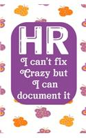 HR I Can't Fix Crazy But I Can Document It