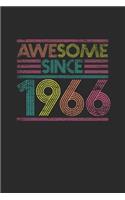 Awesome Since 1966: Small Lined Notebook - Birthday Gift or Anniversary Gift Idea