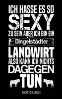 Ich hasse es so sexy zu sein aber ich bin ein Dingelstädter Landwirt also kann ich nichts dagegen tun: A5 Notizbuch - Liniert 120 Seiten - Geschenk/Geschenkidee zum Geburtstag - Weihnachten - Ostern - Vatertag - Muttertag - Namenstag