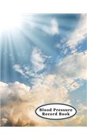 Low Vision Blood Pressure Record Book