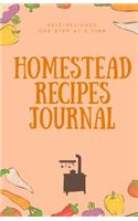 Homestead Recipes Journal: Log Book(18 Self-Reliance Journals)