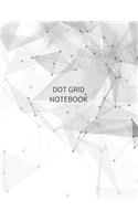 Dot Grid Notebook: Large Size Dot Grid Notebook Black and White