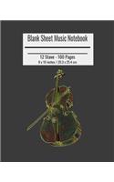 Blank Sheet Music Notebook