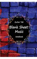 Guitar Tab Blank Sheet Music Notebook