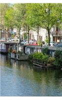 Canal View in Amsterdam Holland Journal: 150 Page Lined Notebook/Diary