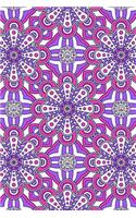 Journal Notebook Mandalas Pattern 5: 110 Page Plain Blank Journal For Drawing, Writing, Doodling In Portable 6 x 9 Size.(44 Noteworthy Series Unlined)
