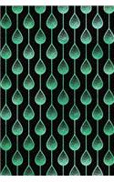Bullet Journal Notebook Teardrops Pattern 8