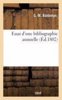 Essai d'Une Bibliographie Annuelle