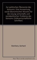 Zur Politischen Okonomie Des Konsums