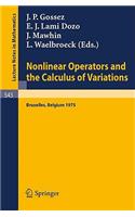 Nonlinear Operators and the Calculus of Variations