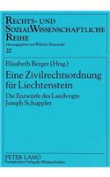 Eine Zivilrechtsordnung fuer Liechtenstein