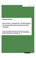 Lernziel "Aussprache" als Bestandteil der kommunikativen Kompetenz, Teil I. "Vokoide": Übungs- und Aufgabensammlung zur Phonetik der deutschen Gegenwartssprache, Teil I. "Vokoide". Lehr- und Lernmaterialien für Deutsch als Fremd- und Z