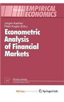 Econometric Analysis of Financial Markets