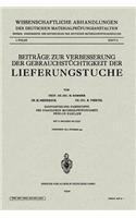 Beiträge Zur Verbesserung Der Gebrauchstüchtigkeit Der Lieferungstuche