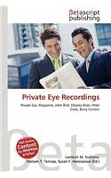 Private Eye Recordings: (English)