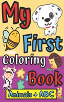 My First Coloring Book Animals + ABC
