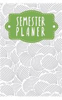 Semesterplaner: Semesterplaner für Studenten und Schüler mit Stundenplan für 4 Semester - Motiv: Abstrakte Muscheln