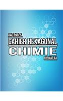 Cahier hexagonal chimie - Carnet de notes Chimie organique biochimie - Format A4 - 140 Pages - Papier Hexagonal: Tableau périodique des éléments inclus - Spécial étudiant biochimie et chimie
