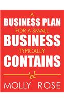 A Business Plan For A Small Business Typically Contains