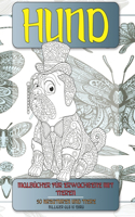 Malbücher für Erwachsene mit Tieren - Billiger als 10 Euro - 50 Kreaturen und Tiere - Hund