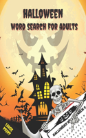 Halloween Word Search For Adults: Large Print Halloween Word Search Puzzle Activity Book for Adult and Teens with Solutions, Perfect for Giving A Spooky Halloween Gifts for All!(Puzz