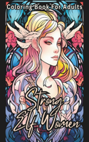 Strong Elf Women Coloring Book For Adults