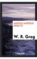 Miscellaneous Essays