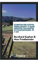 Schriften Der Goethe-Gesellschaft