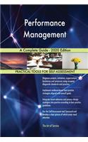 Performance Management A Complete Guide - 2020 Edition