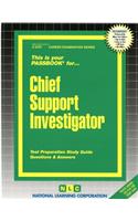 Chief Support Investigator: Passbooks Study Guide