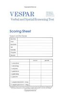 Vespar Test Scoring Sheets