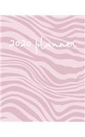 2020 Planner: Weekly Basic Large Planner: 52 Week Agenda: Extra Dot Grid Pages: Paperback Cover: Zebra Pattern