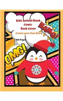 Kids Animal Blank Comic Book Cover Create your Own Story 100 Pages